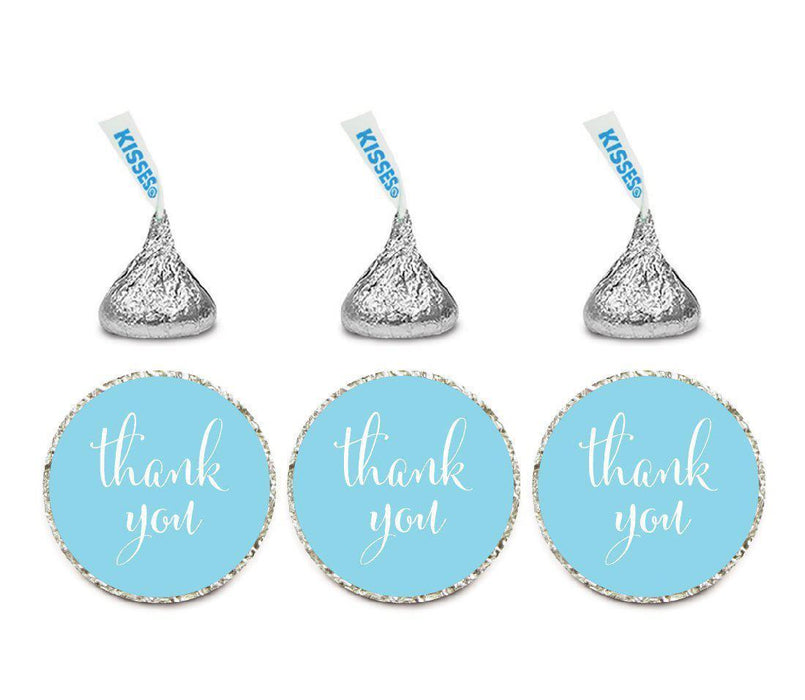 Set of 216 Thank You Hersheys Kisses Stickers-Set of 216-Andaz Press-Baby Blue-