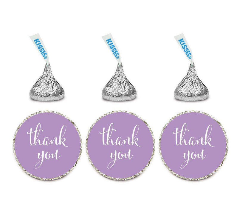 Set of 216 Thank You Hersheys Kisses Stickers-Set of 216-Andaz Press-Lavender-