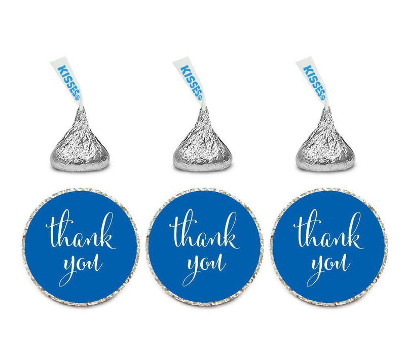 Set of 216 Thank You Hersheys Kisses Stickers-Set of 216-Andaz Press-Royal Blue-