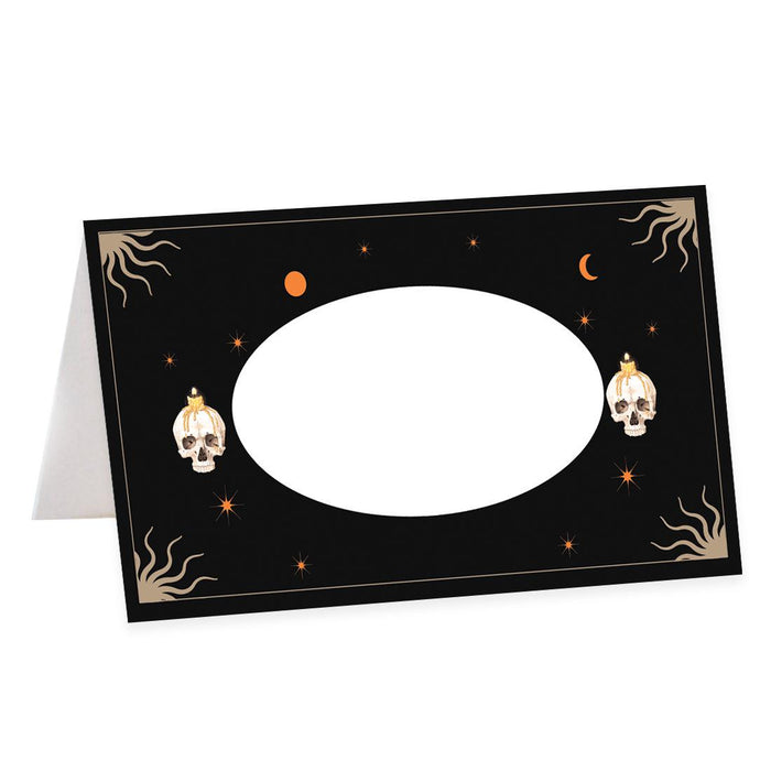 Set of 24 Halloween Table Tent Place Cards for Table Setting-Set of 24-Andaz Press-Celestial Moon-