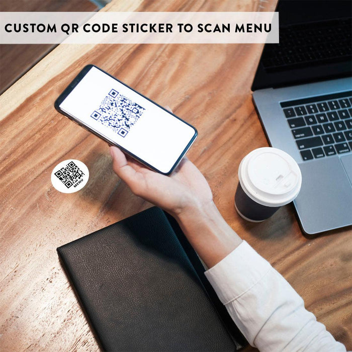 Set of 240 Custom QR Code Stickers, 0.75" Labels for Small Business & Social Media-Set of 240-Andaz Press-0.75" QR Code Stickers-