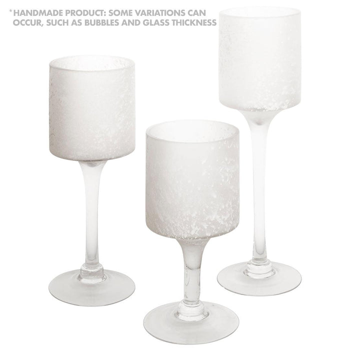 Set of 3 Glass Floating Candle Vases-Koyal Wholesale-Gold-SET OF 1 (3PC)-