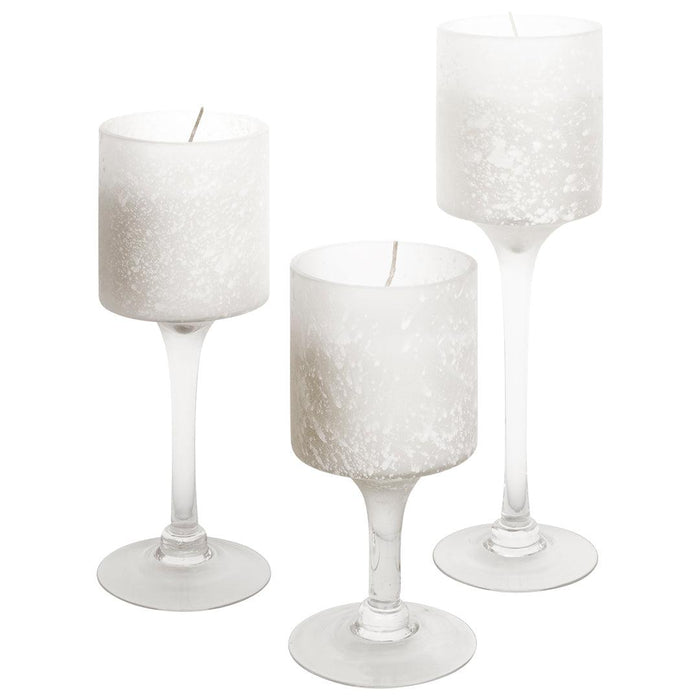 Set of 3 Glass Floating Candle Vases-Koyal Wholesale-Gold-SET OF 1 (3PC)-