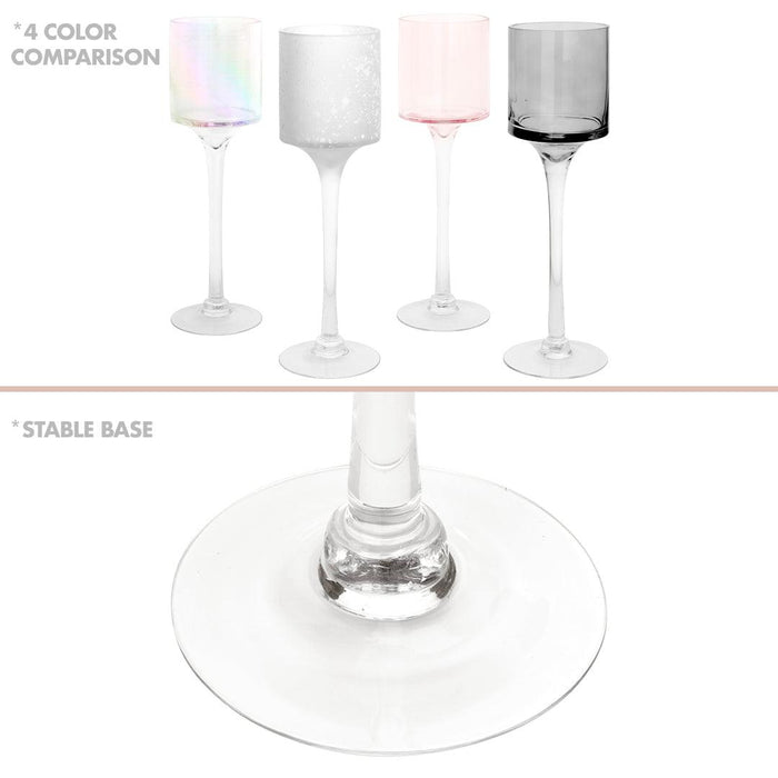 Set of 3 Glass Floating Candle Vases-Koyal Wholesale-Clear-SET OF 1 (3PC)-