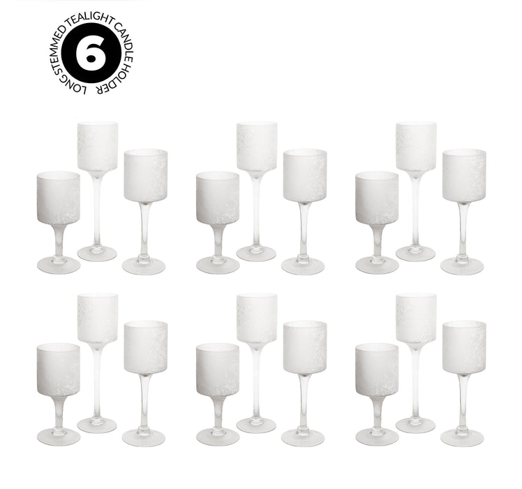 Set of 3 Glass Floating Candle Vases-Koyal Wholesale-Clear-SET OF 1 (3PC)-