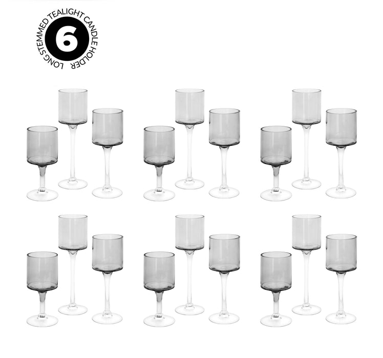 Set of 3 Glass Floating Candle Vases-Koyal Wholesale-Clear-SET OF 1 (3PC)-