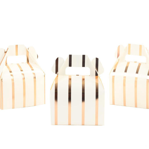 Set of 36 Striped Gable Favor Box-Set of 36-Andaz Press-