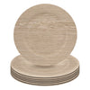 Set of 4 Birch Faux Wood Charger Plates-Set of 4-Koyal Wholesale-