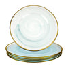 Set of 4 Cloud Glass Charger Plates-Set of 4-Koyal Wholesale-Blue-