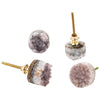 Set of 4 Geode Stone Dresser Knobs-Set of 4-Koyal Wholesale-Amethyst-