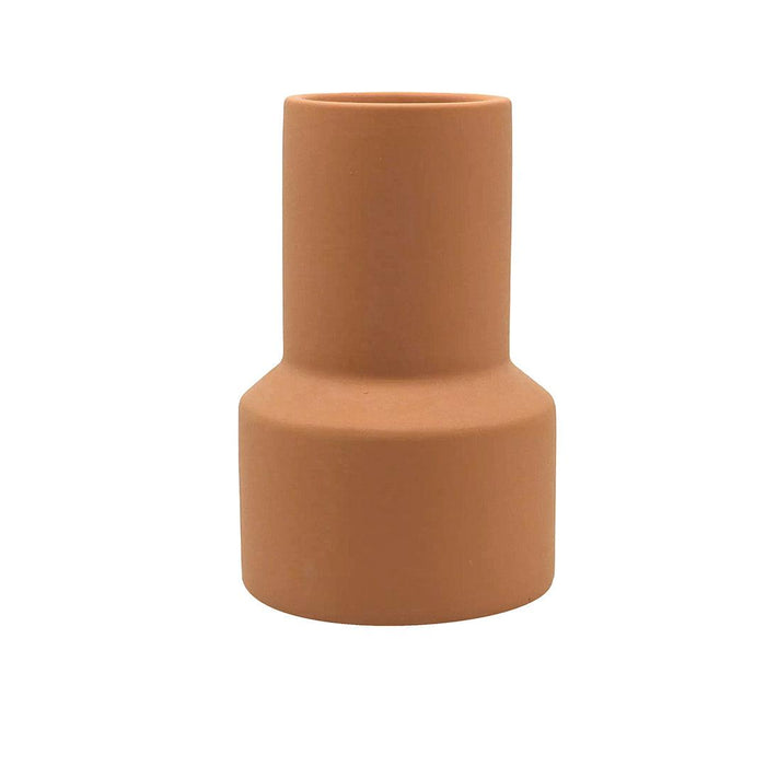 Set of 5 Ceramic Totem Minimalist Ceramic Vases-Set of 5-Koyal Wholesale-Terracotta-