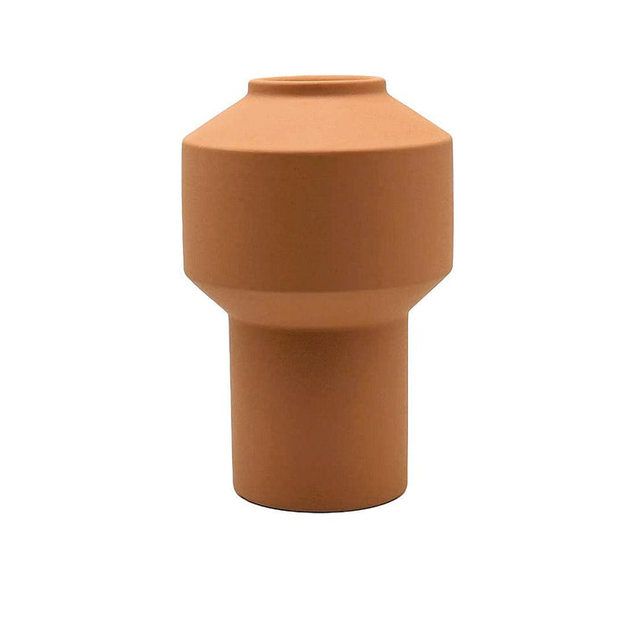 Set of 5 Ceramic Totem Minimalist Ceramic Vases-Set of 5-Koyal Wholesale-Terracotta-