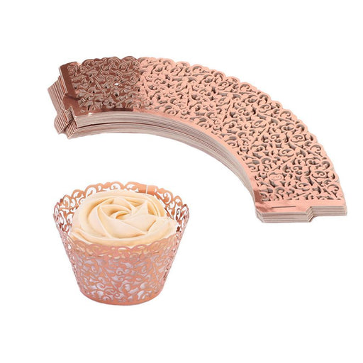 Set of 50 Filigree Laser Cut Cupcake Wrappers-Set of 50-Andaz Press-