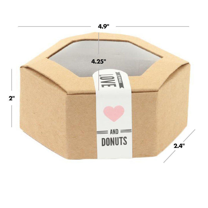 Set of 50 Kraft Tuck Box Donut Favor Box-Set of 50-Andaz Press-