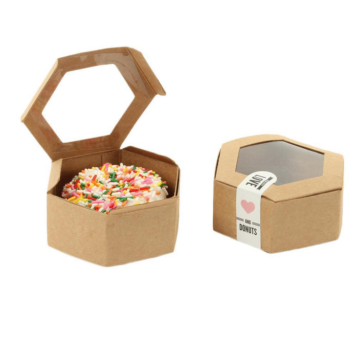 Set of 50 Kraft Tuck Box Donut Favor Box-Set of 50-Andaz Press-