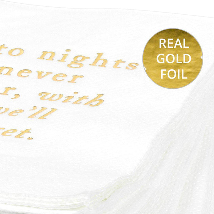 Set of 50 Nights We'll Never Remember Funny Cocktail Napkins-Set of 50-Andaz Press-