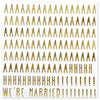 Set of 50 We're Married Funny Cocktail Napkins-Set of 50-Andaz Press-Gold-