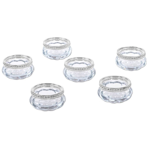 Set of 6 Bloom Tealight Candle Holders-Set of 6-Koyal Wholesale-Silver-