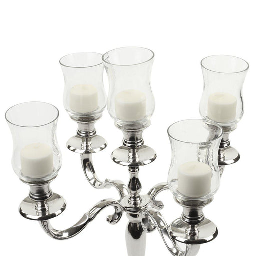 Set of 6 Candelabra Hurricane Clear Glass Shades-Set of 6-Koyal Wholesale-Clear-3.5"-