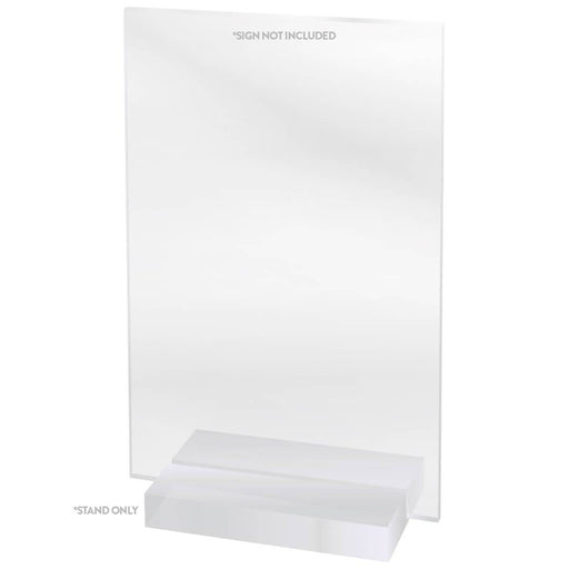 Set of 6 Clear Acrylic Base Stands 3" x 3.5"-Set of 6-Koyal Wholesale-