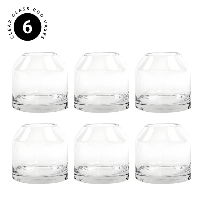 Set of 6 Mini Glass Jug Vases-Set of 6-Koyal Wholesale-