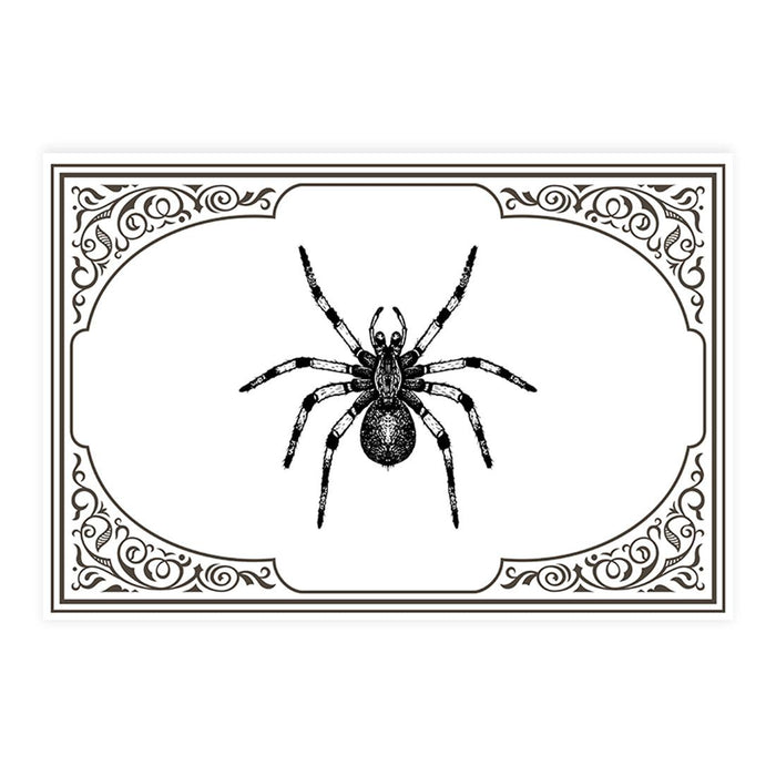 Set of 8 Halloween Disposable Cardstock Paper Placemats for Dining and Decor-Set of 8-Andaz Press-Arachnid Opulence-