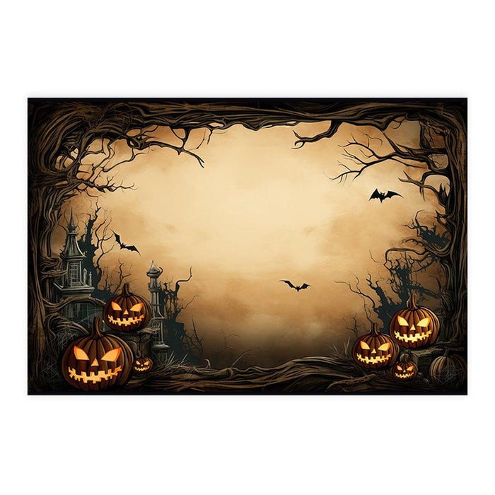 Set of 8 Halloween Disposable Cardstock Paper Placemats for Dining and Decor-Set of 8-Andaz Press-Sleepy Hollow-