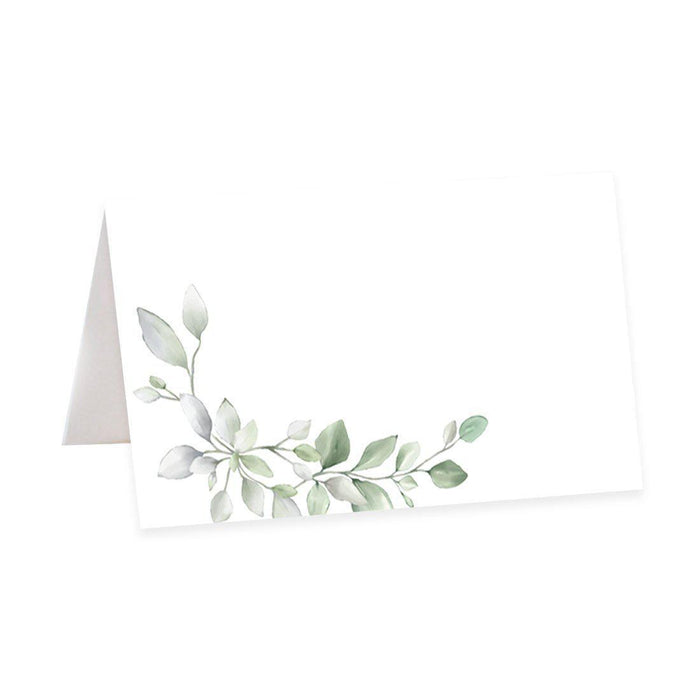 Table Tent Place Cards for Wedding Party Tables, Seating Name Place Cards, Design 1-Set of 56-Andaz Press-Greenery-