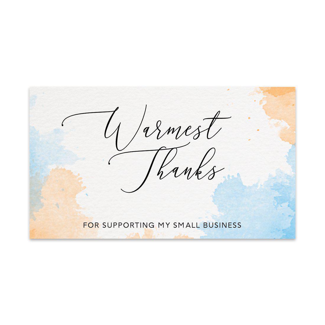 Thank you card design, Letterpress business cards, Small business