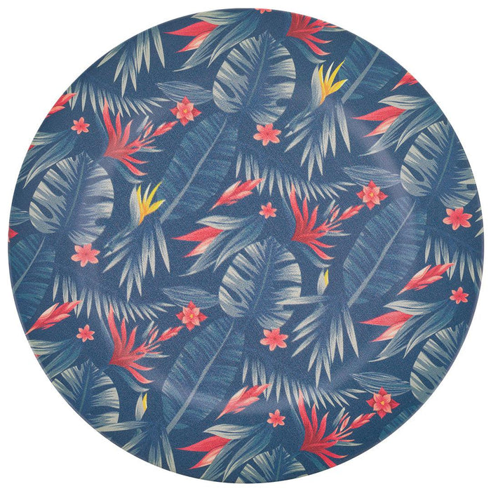 Tropical Palm Leaves Acrylic Charger Plates Bulk Pack-Koyal Wholesale-Set of 1 (4 PC)-