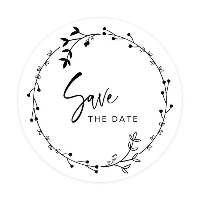 Personalised Save the Date Foil Stickers, White 37mm Stickers, Save Our  Date Stickers, Save the Dates, Custom Wedding Sticker, Envelope Seal 