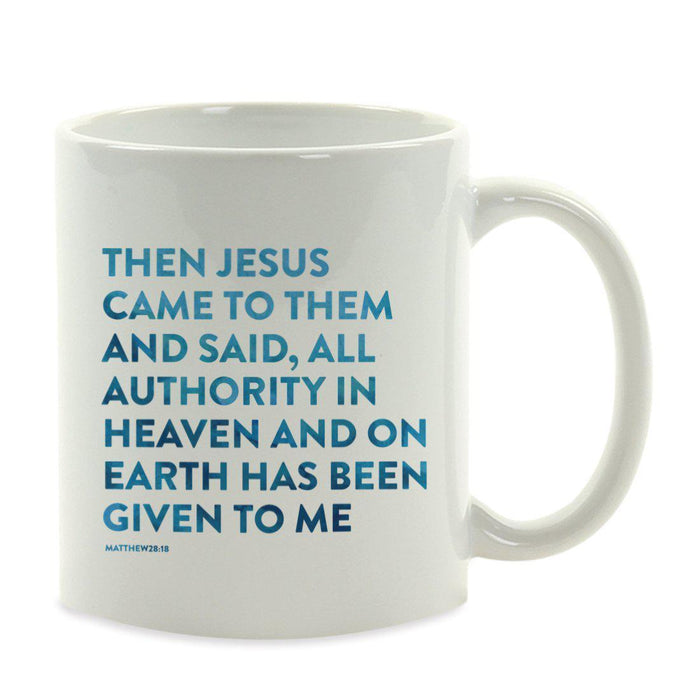 Andaz Press 11oz Bible Verses Coffee Mug-Set of 1-Andaz Press-Matthew28:18-
