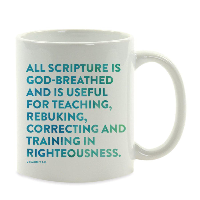 Andaz Press 11oz Bible Verses Coffee Mug-Set of 1-Andaz Press-Timothy 3:16-