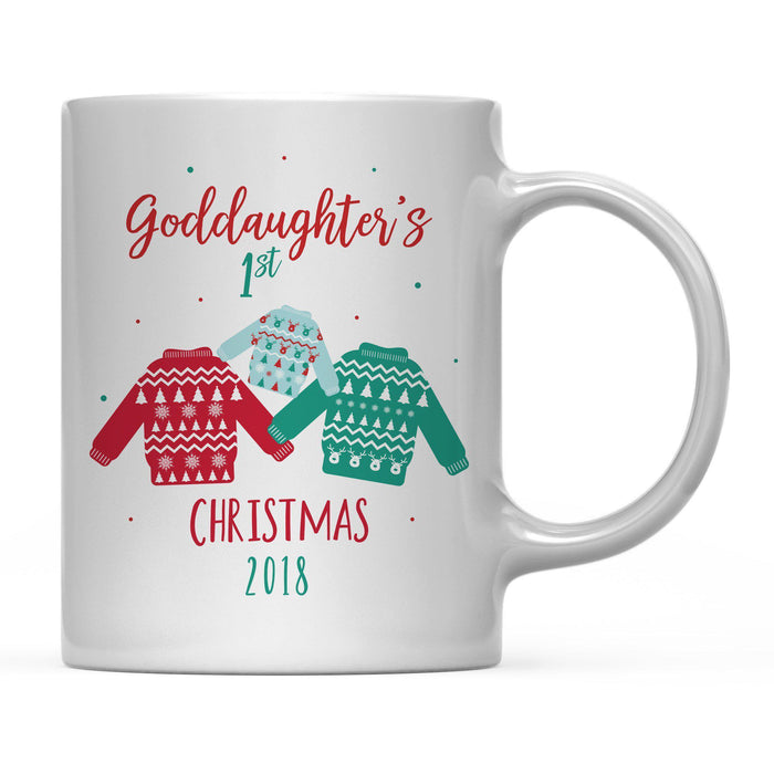 Andaz Press 11oz Family Fair Isle Ugly Sweater Coffee Mug-Set of 1-Andaz Press-Goddaughter's 1st Christmas-