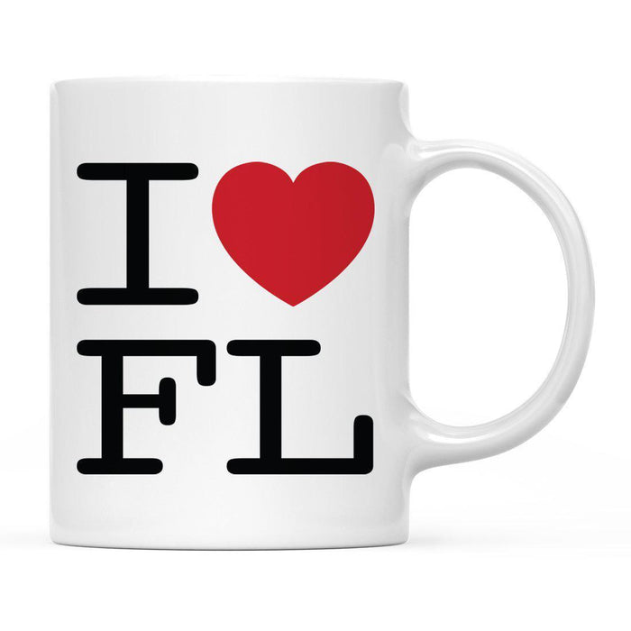 Andaz Press 11oz Heart Graphic I Love US State Coffee Mug-Set of 1-Andaz Press-Florida-