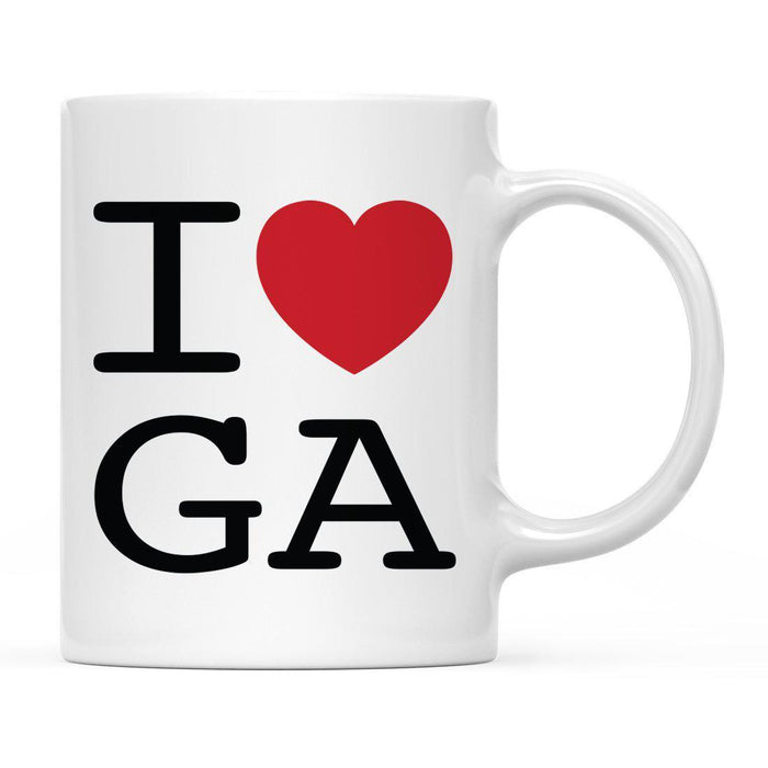 Andaz Press 11oz Heart Graphic I Love US State Coffee Mug-Set of 1-Andaz Press-Georgia-