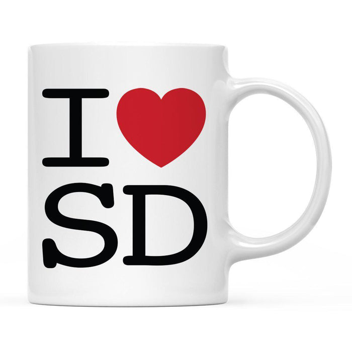 Andaz Press 11oz Heart Graphic I Love US State Coffee Mug-Set of 1-Andaz Press-San Diego-