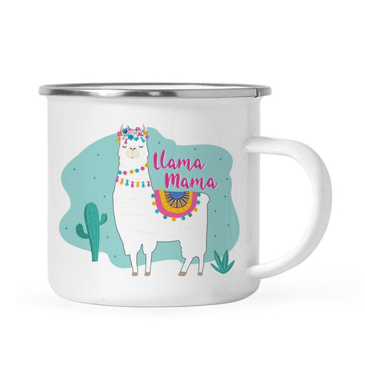 Andaz Press 11oz Llama and Cactus Baby Shower Party Campfire Metal Coffee Mug-Set of 1-Andaz Press-Campfire Mug-