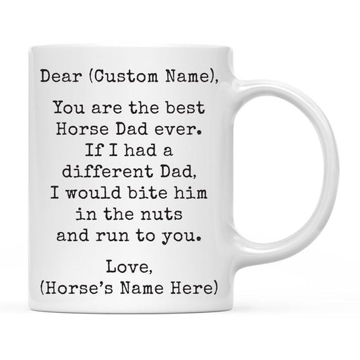 Andaz Press 11oz Personalized Funny Best Pet Dad Coffee Mug-Set of 1-Andaz Press-Horse Custom-