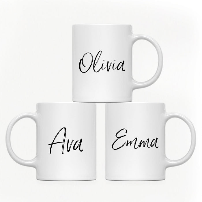 Andaz Press 11oz Personalized Unique Text Coffee Mug-Set of 1-Andaz Press-Fun Script-