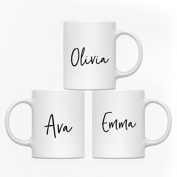 Andaz Press 11oz Personalized Unique Text Coffee Mug-Set of 1-Andaz Press-Handwriting-