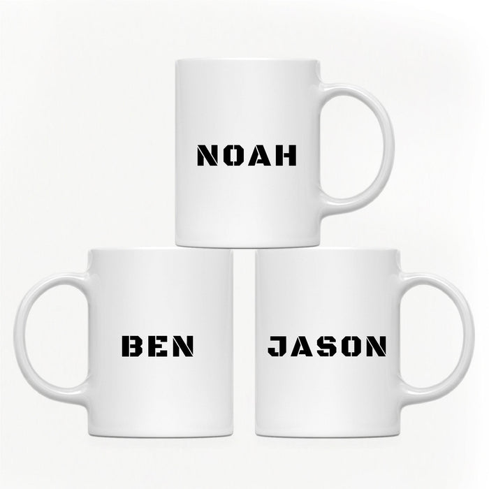 Andaz Press 11oz Personalized Unique Text Coffee Mug-Set of 1-Andaz Press-Military-