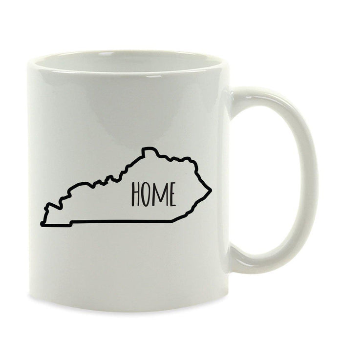 Andaz Press 11oz US State Shape Home Layout Coffee Mug-Set of 1-Andaz Press-Kentucky-