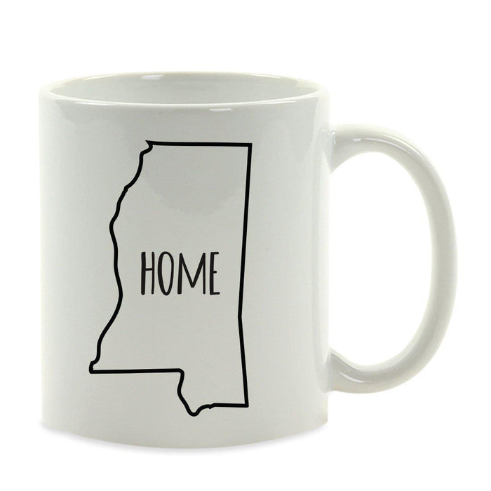 Andaz Press 11oz US State Shape Home Layout Coffee Mug-Set of 1-Andaz Press-Mississippi-