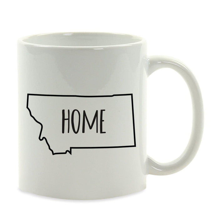 Andaz Press 11oz US State Shape Home Layout Coffee Mug-Set of 1-Andaz Press-Montana-