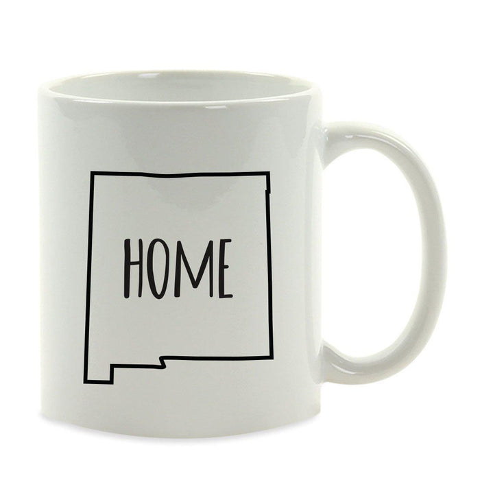 Andaz Press 11oz US State Shape Home Layout Coffee Mug-Set of 1-Andaz Press-New Mexico-