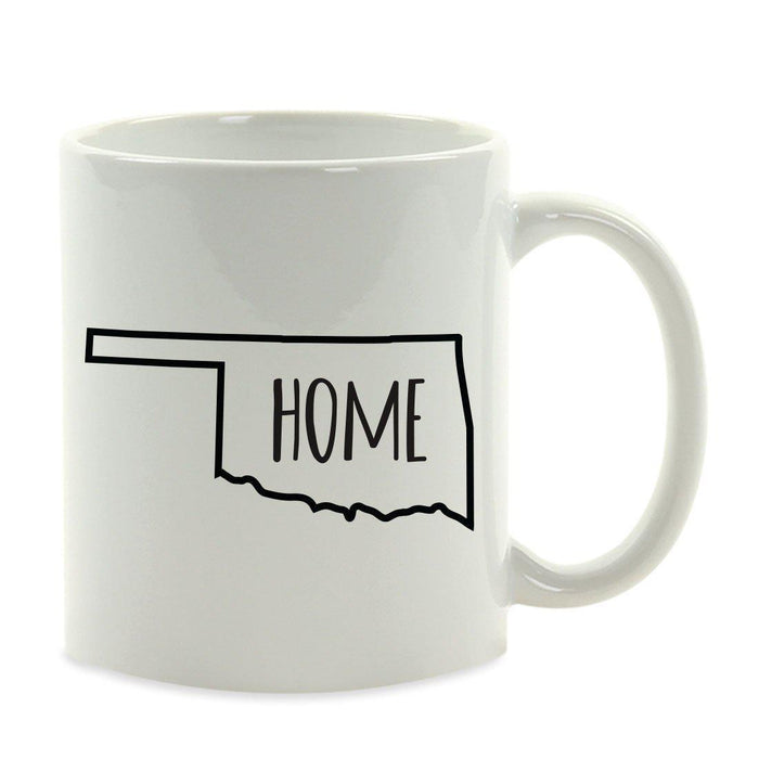 Andaz Press 11oz US State Shape Home Layout Coffee Mug-Set of 1-Andaz Press-Oklahoma-