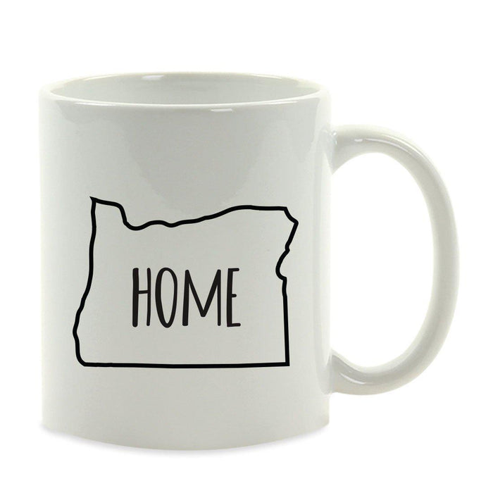 Andaz Press 11oz US State Shape Home Layout Coffee Mug-Set of 1-Andaz Press-Oregon-