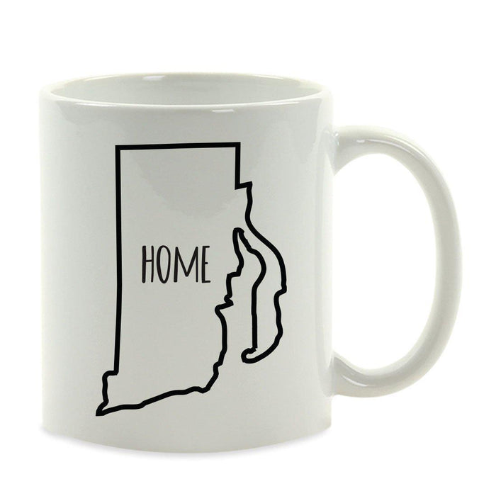 Andaz Press 11oz US State Shape Home Layout Coffee Mug-Set of 1-Andaz Press-Rhode Island-