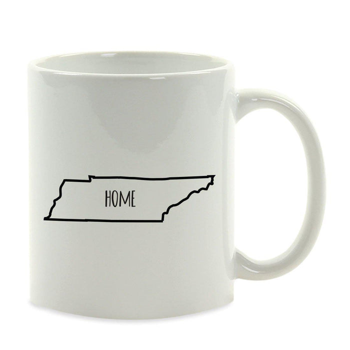 Andaz Press 11oz US State Shape Home Layout Coffee Mug-Set of 1-Andaz Press-Tennessee-